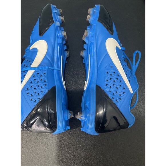Nike Alpha Strike 3/4 TD Mens 14 Football Cleats 579370-014 Blue/Black Dual Pull - Picture 6 of 10